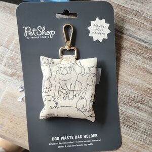 Fringe Studio Cream Dog Waste Bag Holder